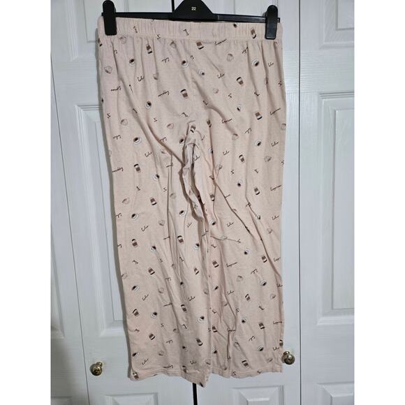 Rae Dunn large women's "need coffee" capri pajama set - Picture 5 of 12